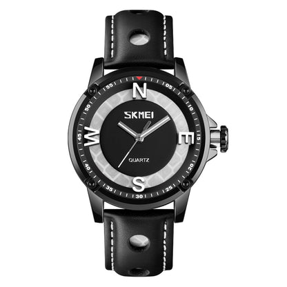 SKMEI 9211 Fashion Sports Stereo Dial Luminous Pointer Creative Watch Business Trend Men Quartz Watch
