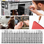 Magnetic suction 27 in 1 portable wallet type screw driver set mobile phone tablet maintenance tool, 27 in 1