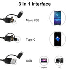 3 in 1 USB HD Digital Inspection Otoscope Ear Type Digital Endoscope Ear Wax