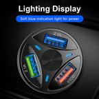 QC3.0 3 USB 35W High Power Vehicle Charger / Mobile Phone Tablet Universal Vehicle Charger