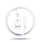 Qc3.0 Dual USB Car Charger + 8 Pin Fast Charging Line Car Charging Kit, 8 Pin (Black), 8 Pin (White)