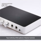 KM200 Portable Digital Stereo Audio Echo System Machine HDMI Karaoke Mixer Amplifier 4K/2K TV PC Home Theater
