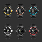 Sanda 3004 Electronic Watch Movement Men Watch Outdoor Sports Luminous Waterproof Multi-Function Watch