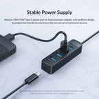 ORICO TWU3-4A-BK 4-Port USB 3.0 HUB, TWU3-4A