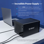 ORICO NS200C3 3.5 inch 2 Bay Type-C Hard Drive Enclosure, NS200C3
