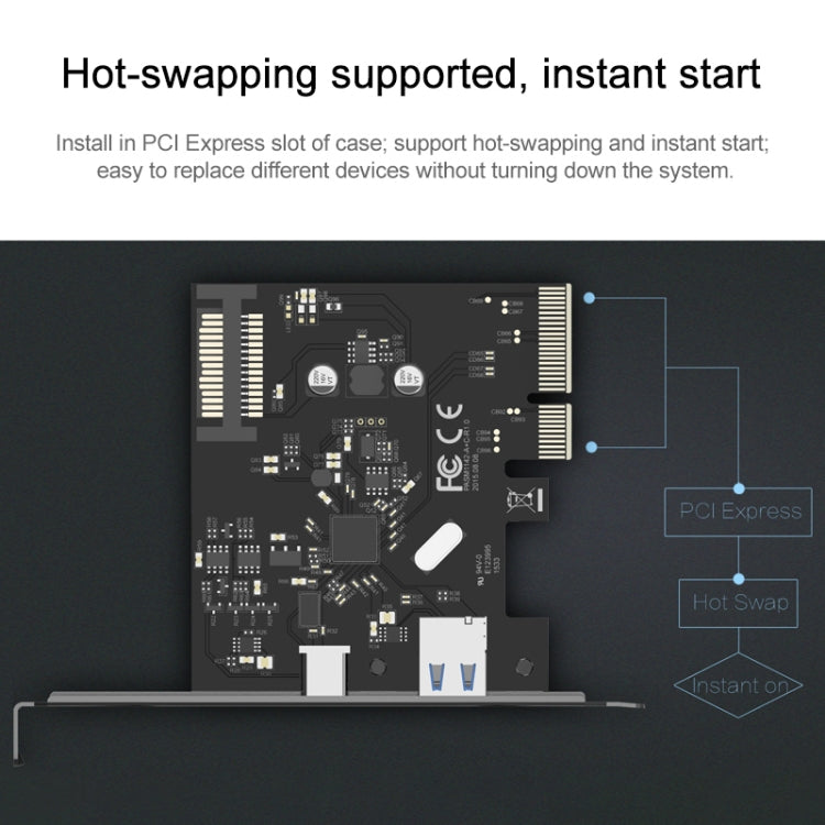 ORICO PA31-AC 2 Port USB3.1 PCI-E Adapter