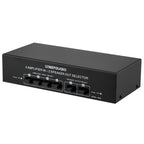 B042 4-in 2-out Power Amplifier Sound Switcher Loudspeaker Switch Distributor, 300W Per Channel Lossless Sound Quality, B042