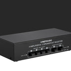 4 Input 2 Output Power Amplifier And Speaker Switcher Speaker Switch Splitter Comparator 300W Per Channel Without Loss Of Sound Quality, 4 In 2 Out