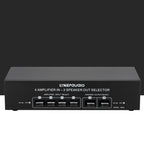 4 Input 2 Output Power Amplifier And Speaker Switcher Speaker Switch Splitter Comparator 300W Per Channel Without Loss Of Sound Quality, 4 In 2 Out