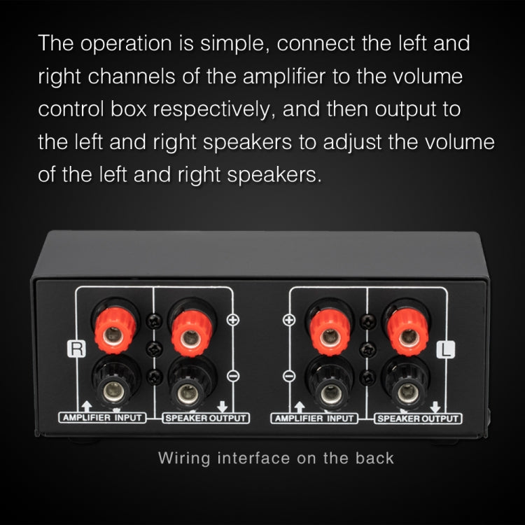 B050  Passive Speaker Volume Adjustment Controller,  Left And Right Channel Independent Volume Adjustment, 150W Per Channel, B050
