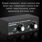 B050  Passive Speaker Volume Adjustment Controller,  Left And Right Channel Independent Volume Adjustment, 150W Per Channel, B050