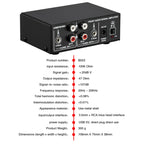 B053 Front Stereo Sound Amplifier Headphone Speaker Amplifier Booster with Volume Adjustment, 2-Way Mixer, USB 5V Power Supply, US Plug, B053