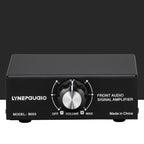 B053 Front Stereo Sound Amplifier Headphone Speaker Amplifier Booster with Volume Adjustment, 2-Way Mixer, USB 5V Power Supply, US Plug, B053