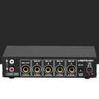 B054 4-Channel Microphone Mixer Support Stereo Output With Reverb Treble And Bass Adjustment, USB 5V Power Supply, US Plug, B054