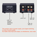 B101 2 In 1 Out (1 In 2 Out) Audio Source Signal Selection Switcher Computer Speaker  RCA Lossless Audio Source Switcher, B101