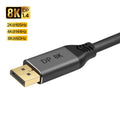 DisplayPort 1.4 8K HDR 60Hz 32.4Gbps DisplayPort Cable for Video / PC / Laptop / TV, Cable Length: 1m, 1m