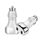 YSY-312 2 in 1 18W Portable QC3.0 Dual USB Car Charger + 1m 3A USB to USB-C / Type-C Data Cable Set, with USB-C / Type-C Cable