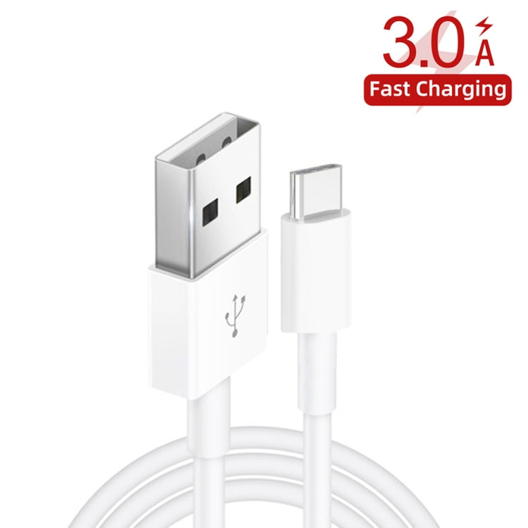 YSY-312 2 in 1 18W Portable QC3.0 Dual USB Car Charger + 1m 3A USB to USB-C / Type-C Data Cable Set, with USB-C / Type-C Cable