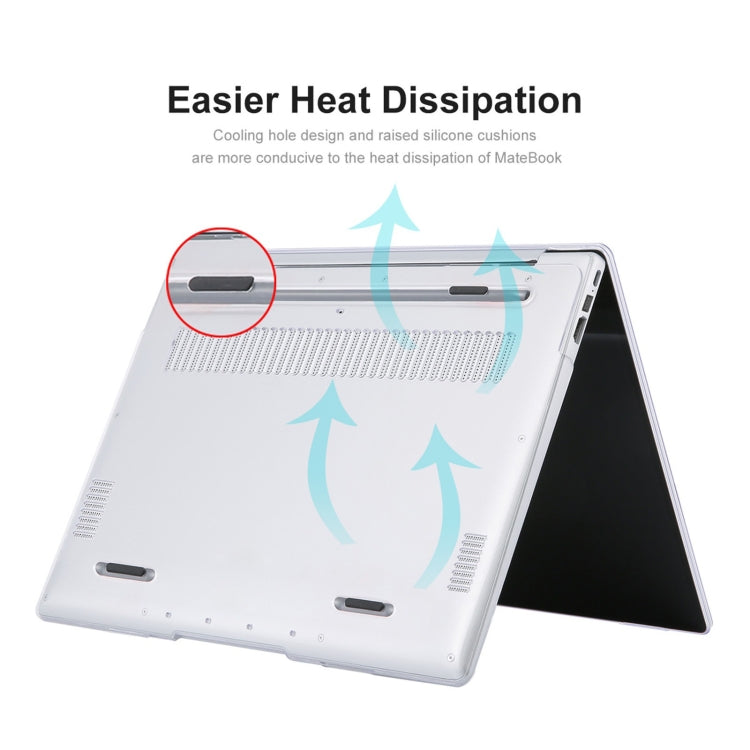 ENKAY for Huawei MateBook D 14  / Honor MagicBook 14 US Version 2 in 1 Crystal Protective Case with TPU Keyboard Film, For Huawei MateBook D 14