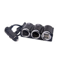 DC 12V / 24V Dual USB Multi Female Car Cigarette Lighter Splitter Socket Adapter Charger Socket Power Adapter / Charger, DC 12V / 24V 2 Socket