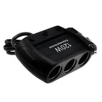 Cigarette Lighter Adapter Splitter 3 Sockets Cigarette Lighter Splitter 12V/24V Power Car Charger, 3 Sockets