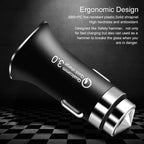 LZ-328 Safety Hammer Type QC3.0 USB + USB-C / Type-C Fast Charging Car Charger