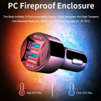 TE-092 36W Dual QC3.0 USB Fast Car Charger, TE-092