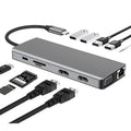 WS-04 12-in-1 Type-C Notebook Multi-function Docking Station, 12 in 1