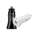 YS-2 PD 20W USB-C / Type-C Interface Car Fast Charger for iPhone Series / iPad Series