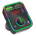 F3 Car FM Transmitter LED Backlight Receiver MP3 Player 3.1A USB Charger Dual USB Charger, F3