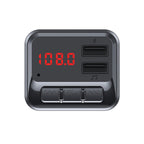 C6 MP3 Modulator Hands-free Wireless Audio Receiver 3.1A Dual USB Fast Charger FM Transmitter Car Kit, C6