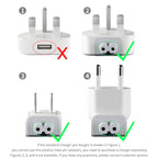 2 PCS XJ01 Power Adapter for iPad 10W 12W Charger & MacBook Series Charger, AU Plug, AU Plug