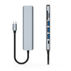 7 In 1 HDMI+SD/TF+USB2.0x2+USB3.0+PD to Type-C HUB Docking Station, 7 In 1 Station
