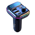 T70 Car MP3 Player FM Transmitter with Bluetooth USB Car Mobile Charger QC3.0 Quick Charge U Disk Music Player FM Modulator, T70