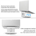 AP-2S Aluminum Alloy Laptop Stand 360 Degrees Rotating Radiator, AP-2S
