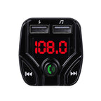 C4 Bluetooth MP3 Hands-free Car Device LCD FM Transmitter Dual USB Charger, C4