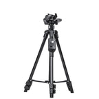 YUNTENG 6208 Aluminum Tripod Mount with Bluetooth Remote Control &  3-Way Head & Phone Clamp, VCT-6208