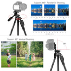 YUNTENG VCT-6808 Multi-Phone Bracket Tripod Mount with Ball Head and Remote Control, VCT-6808