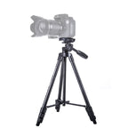 YUNTENG VCT-521 Aluminum Alloy Tripod Mount with Three-Dimensional Tripod Head, VCT-521