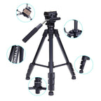 YUNTENG VCT-691 Aluminum Tripod Mount with Fluid Drag Head, VCT-691