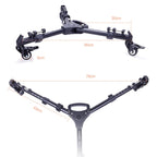 YUNTENG 900 Aluminium Alloy Camera Tripod Foot Wheel Tripod Pulley Base, Load 15KG, 900