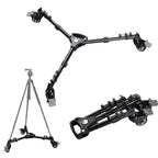 YUNTENG 901 Aluminium Alloy Camera Tripod Foot Wheel Tripod Pulley Base, Load 30KG, 901