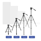 YUNTENG VCT-998 Aluminum Tripod Mount with Fluid Drag Head, VCT-998
