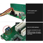 PCIe to Dual PCI Slot Adapter Card USB 3.0 Expansion Card