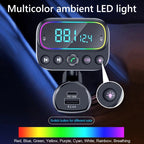 T67 Bluetooth 5.0 Car MP3 Music Player FM Modulator Transmitter Wireless AUX Adapter Hands-free, T67