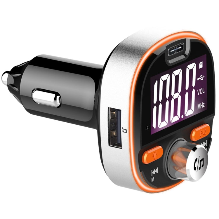 BC53 Wireless Car MP3 Player 5.0 FM Transmitter Colored Ambient Lights Hands-free Car Charger, BC53