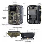 HC-808A HD Field Camera Infrared Outdoor Orchard Forest Fish Pond Surveillance Anti-theft Camera, HC-808A