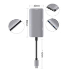 5 in 1 Data Read HUB Adapter with SD / TF / CF Card, Dual USB3.0 Ports, Dual USB3.0+SD / TF / CF Card