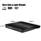 USB 3.0 Brushed External CD / DVD-RW Optical Drive Player, ECD819