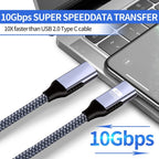 2m 100W 4K 60Hz Type-C to Type-C Fast Charging Cable